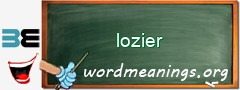 WordMeaning blackboard for lozier